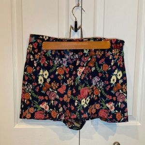 Zara Trafaluc Collection Embellished Floral Mini Skort